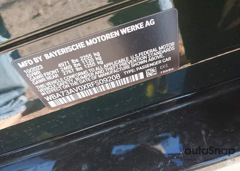 2024 BMW 430I Gran Coupe xDrive z USA, uszkodzony, nr VIN WBA73AV0XRFS09208